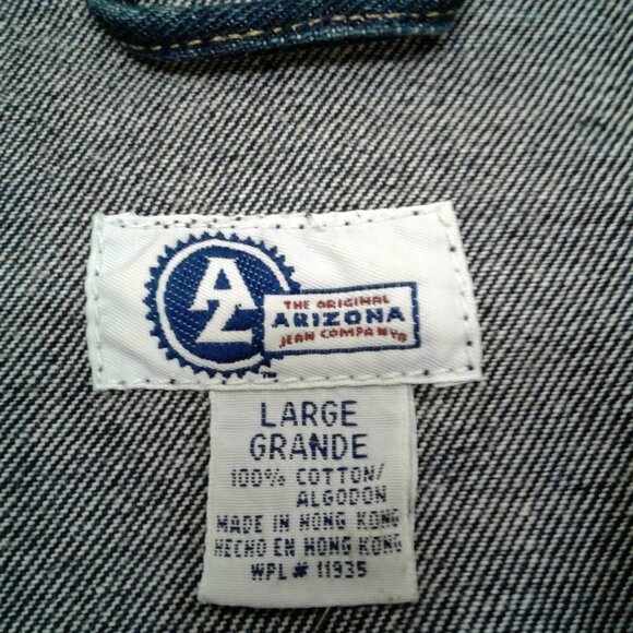 NWOT Arizona Jean Company Denim Jacket Large - Picture 8 of 9